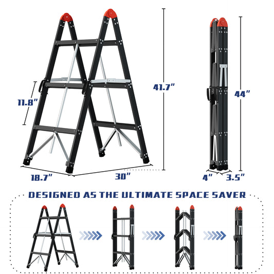 3-Step Steel Multi-purpose Ladder