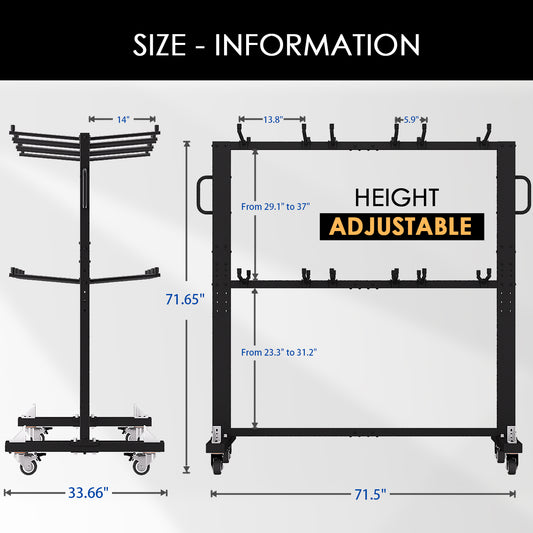 Folding Table and Chairs Cart