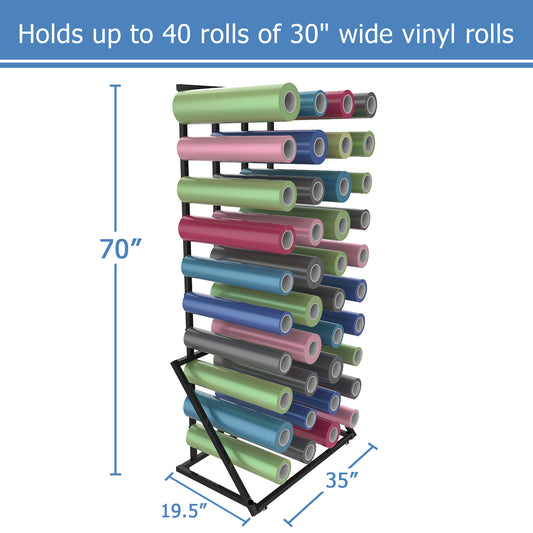 Vinyl Roll Floor Storage Rack