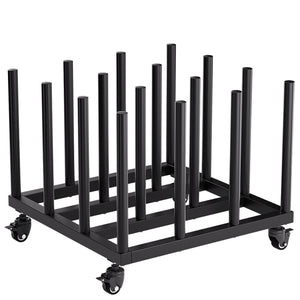 Vinyl Storage Cart Mobile Rack