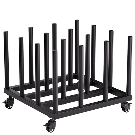 Vinyl Storage Cart Mobile Rack