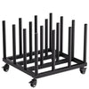 Vinyl Storage Cart Mobile Rack
