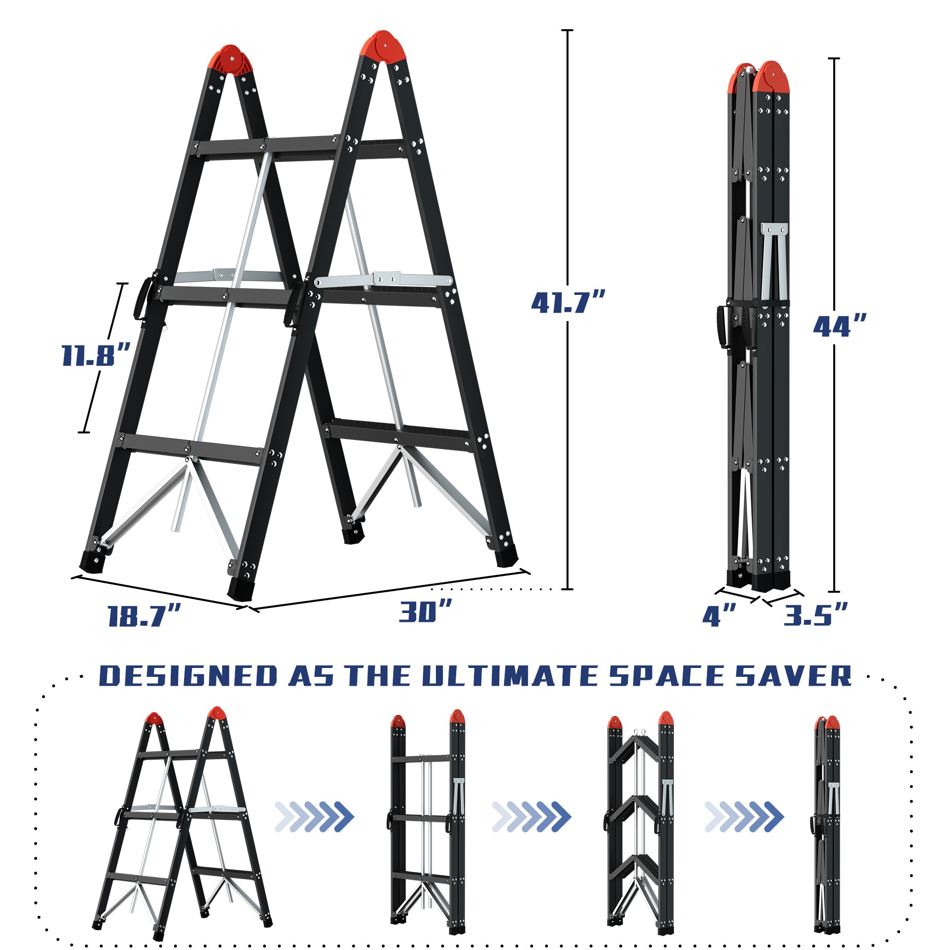 3-Step Steel Multi-purpose Ladder