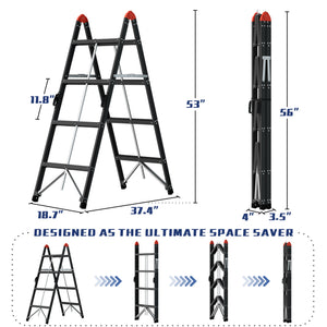 4-Step Steel Multi-purpose Ladder