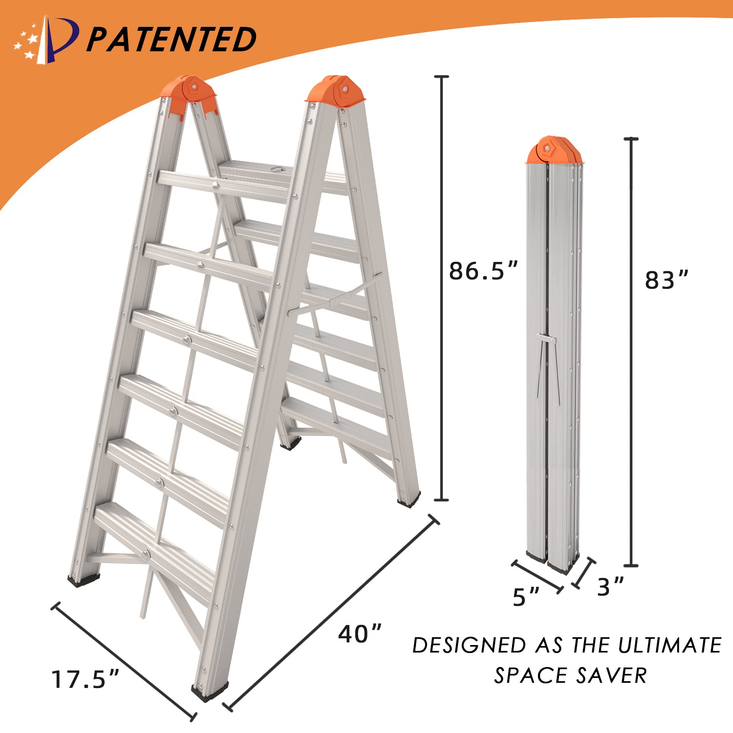 6-Step Aluminium Multi-purpose Ladder