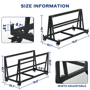 Mobile Heavy panel cart