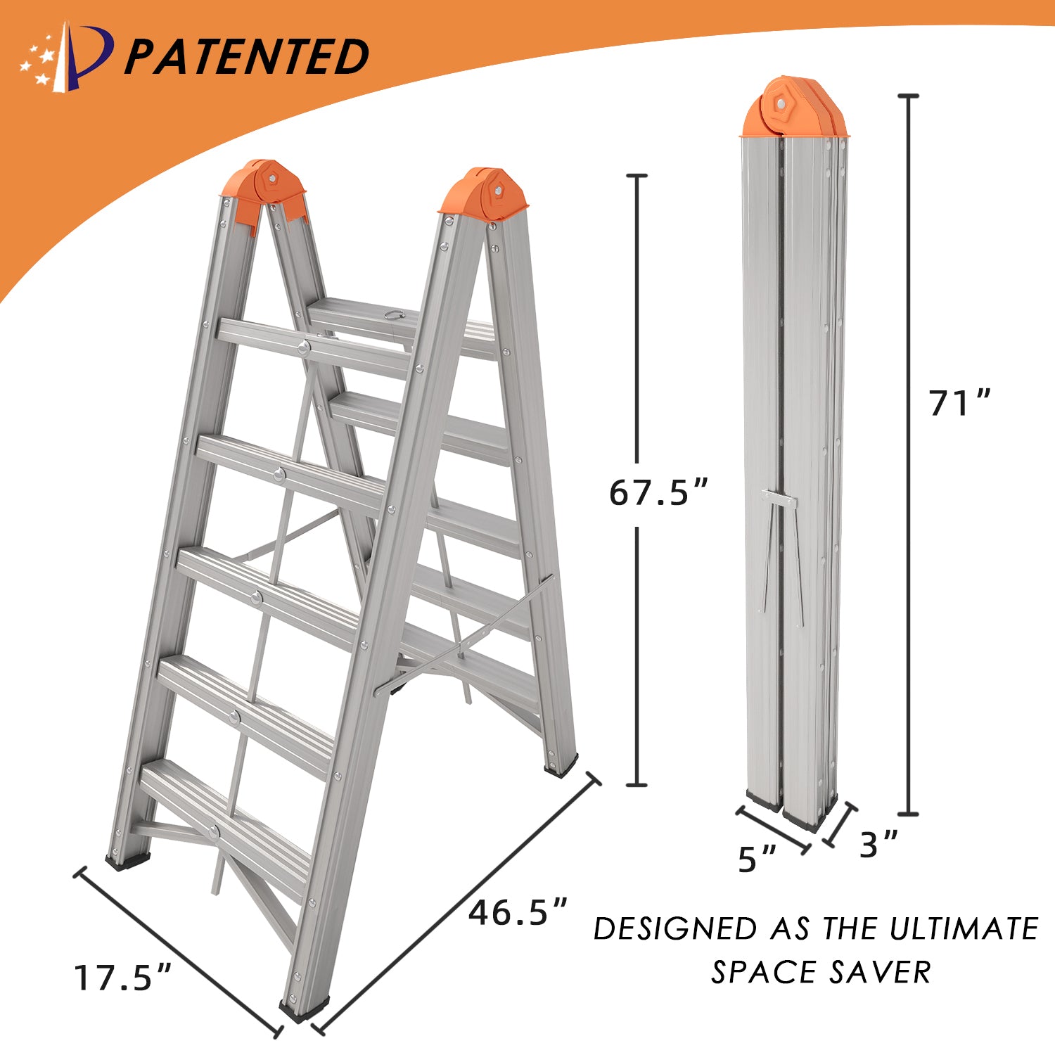5-Step Aluminium Multi-purpose Ladder