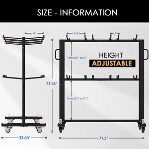 Folding Table and Chairs Cart