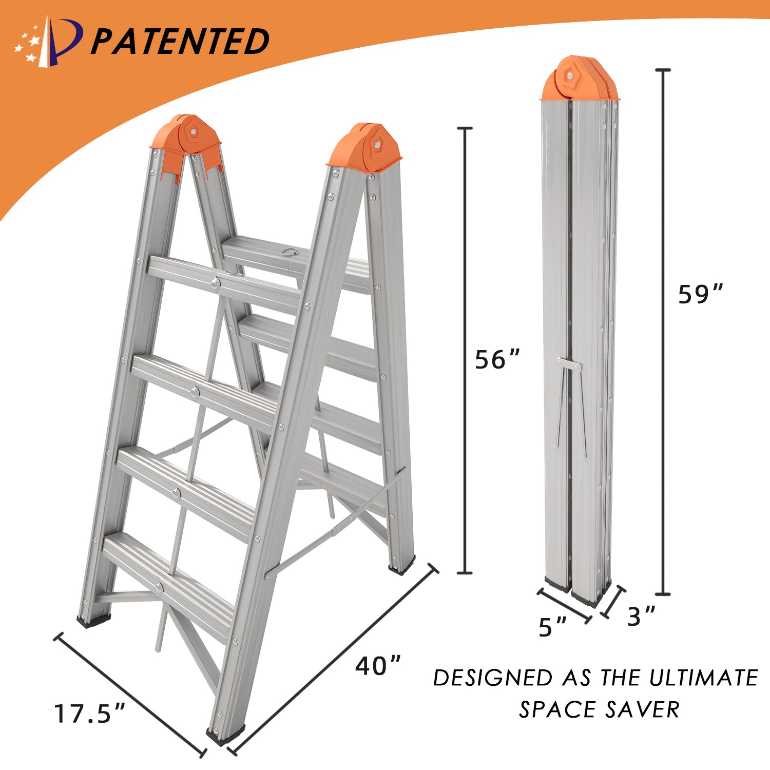 4-Step Aluminium Multi-purpose Ladder