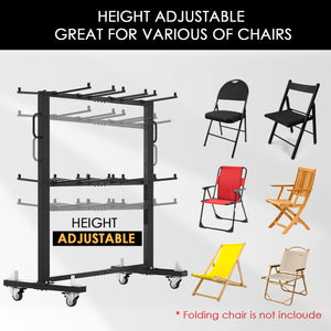 Folding Table and Chairs Cart