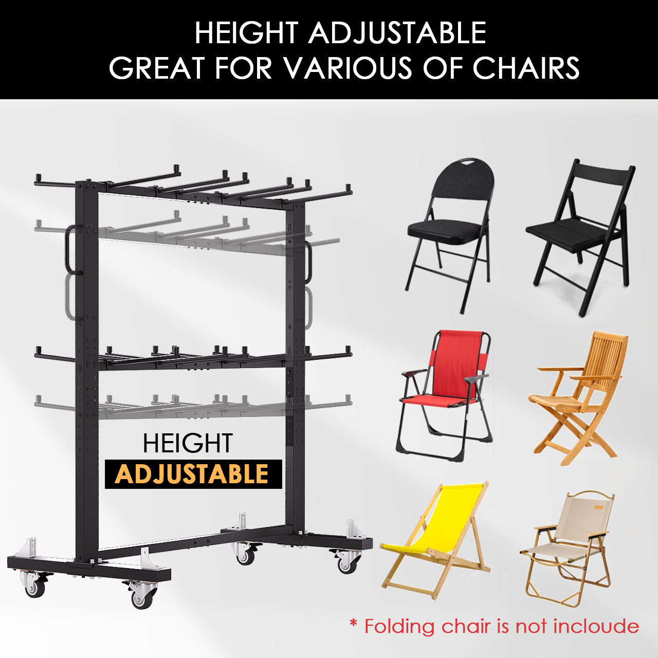 Folding Table and Chairs Cart