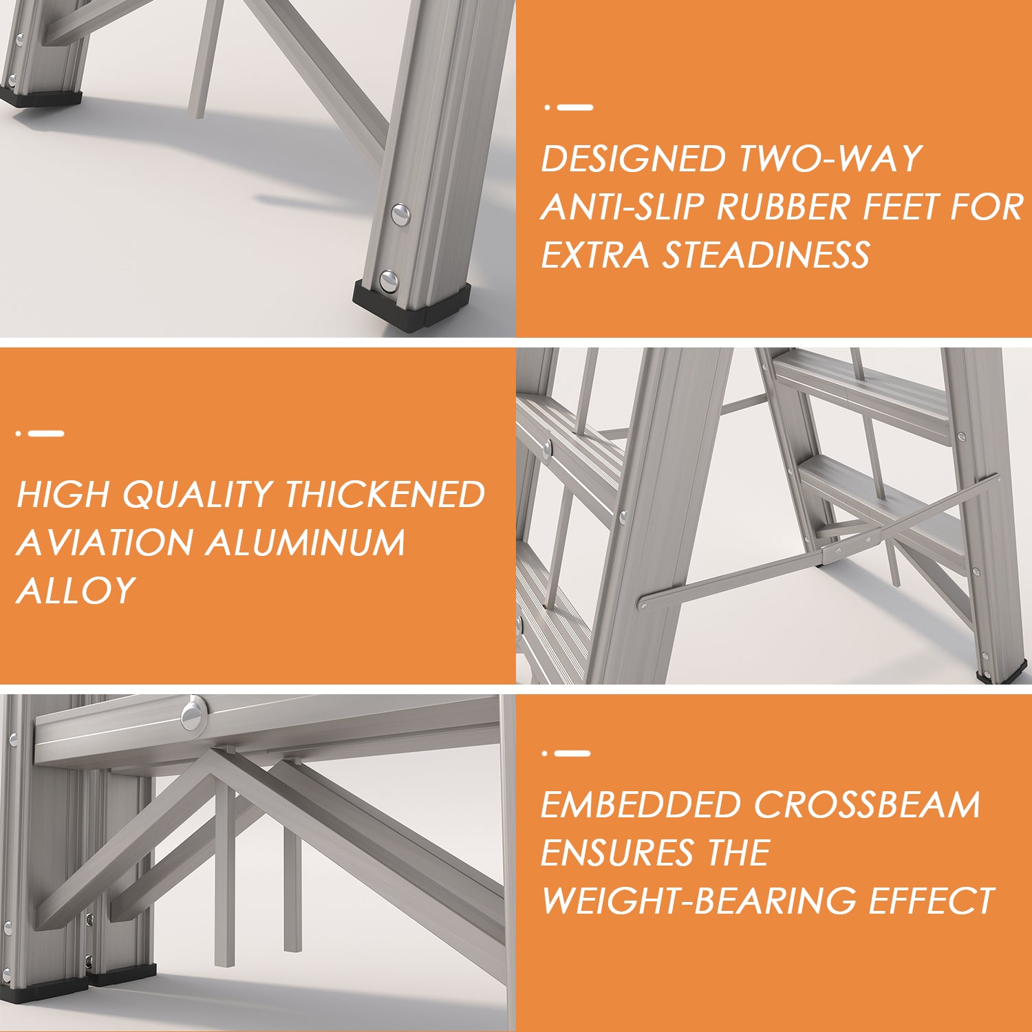 3-Step Aluminium Multi-purpose Ladder