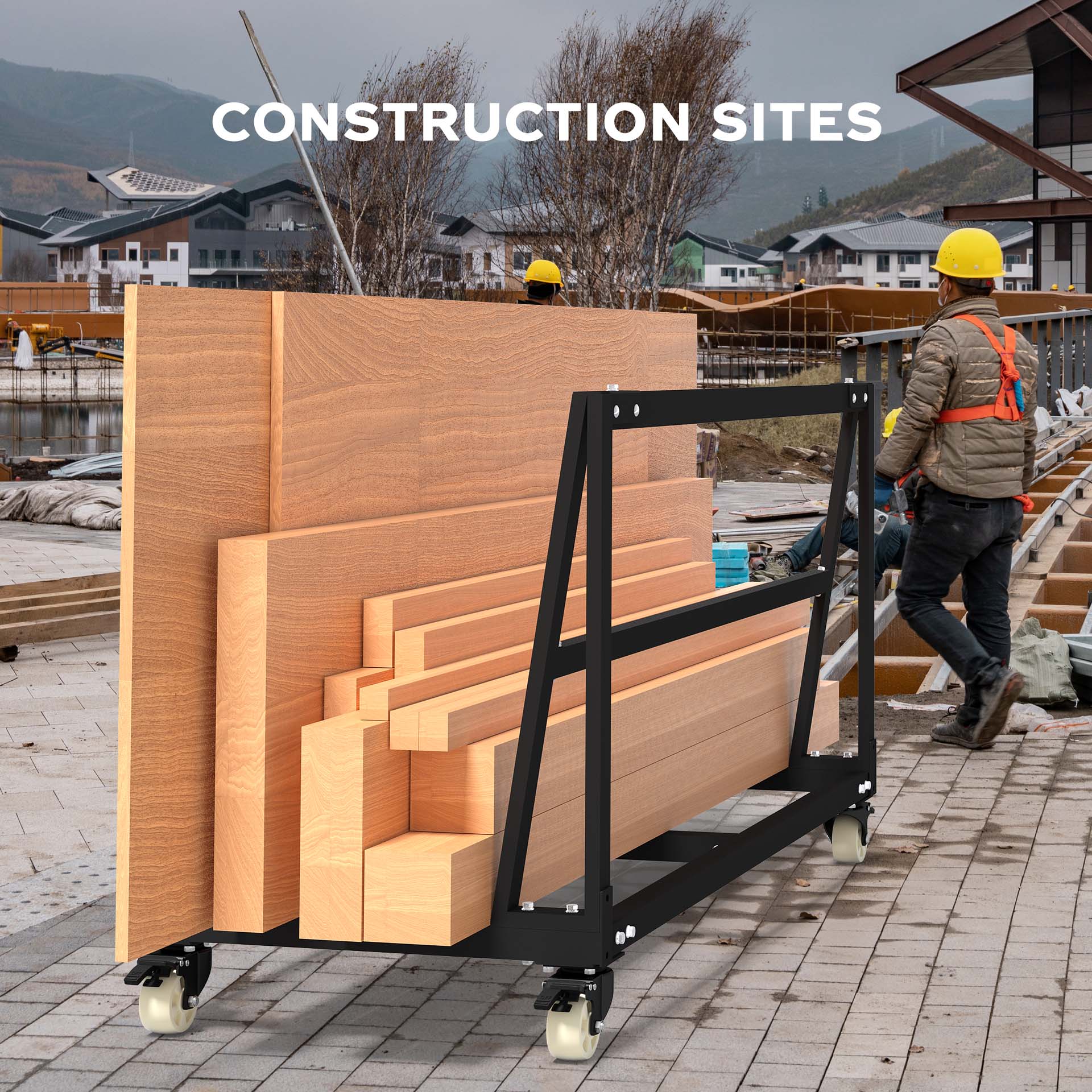 Mobile Heavy panel cart