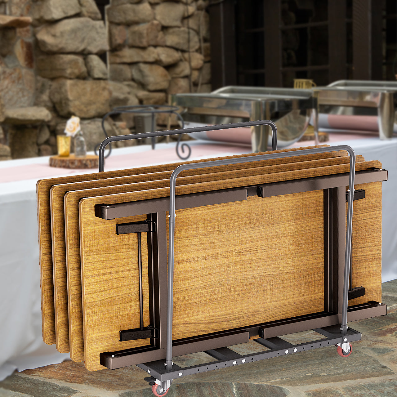 Folding Table Cart