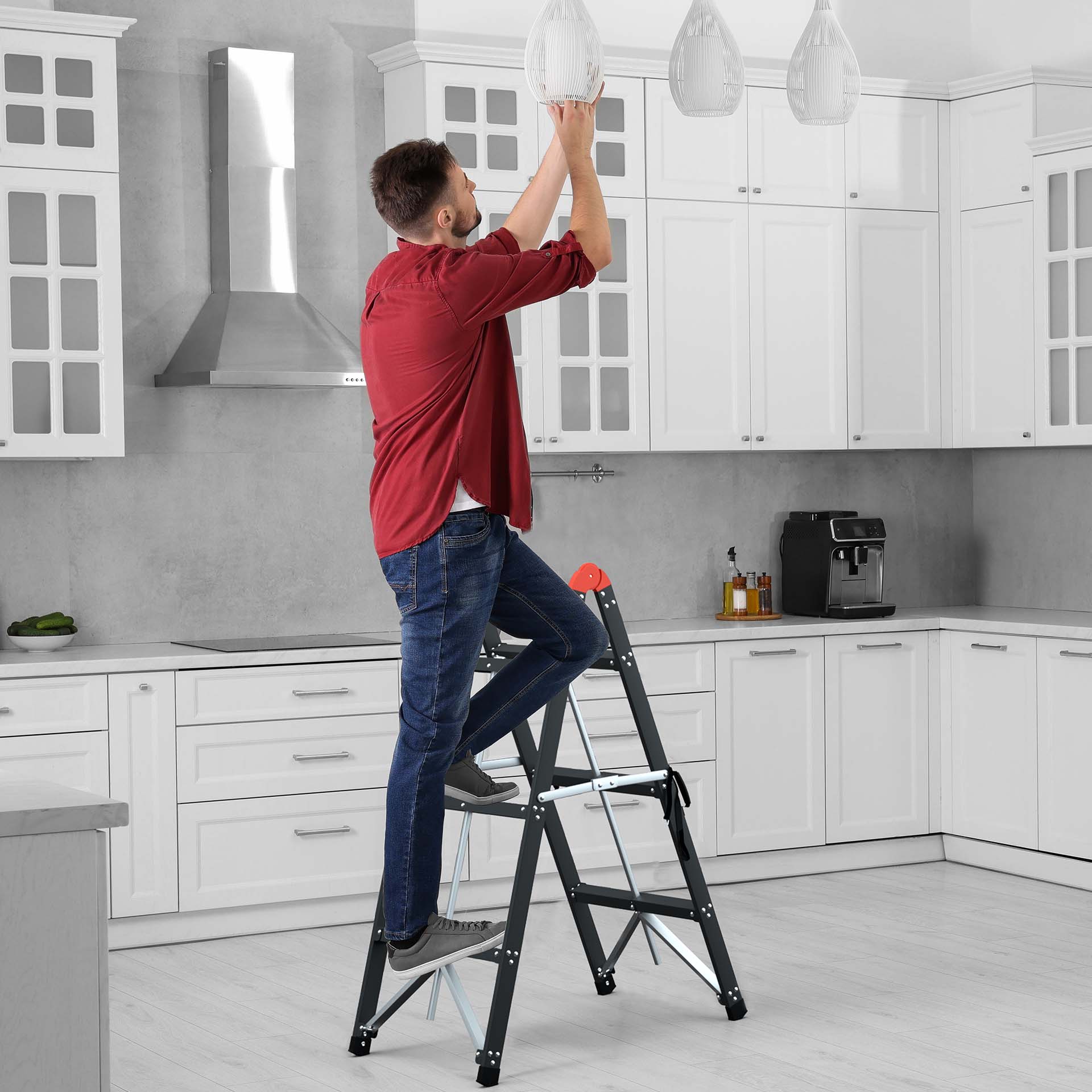 4-Step Steel Multi-purpose Ladder