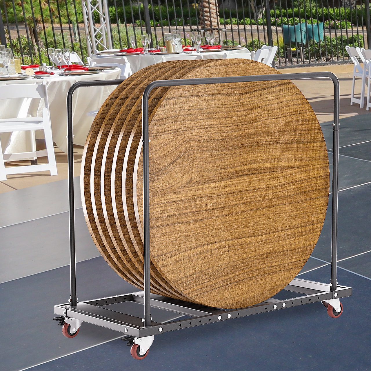 Folding Table Cart
