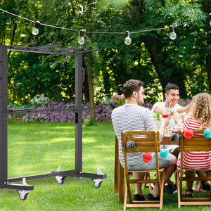 Folding Table and Chairs Cart