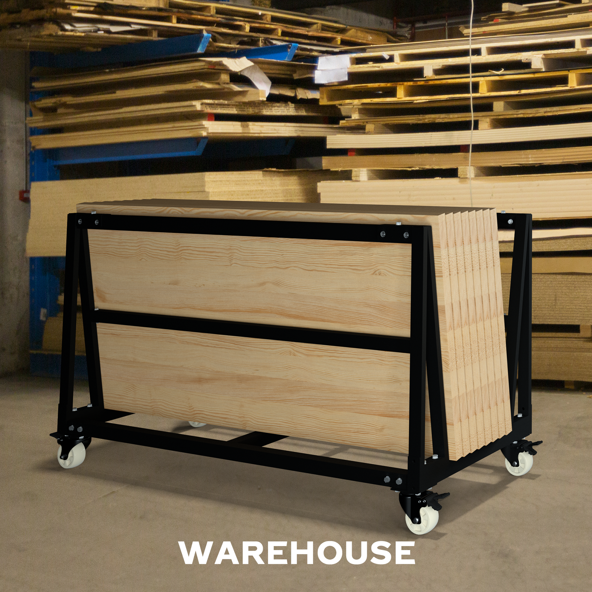 Mobile Heavy panel cart
