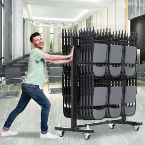 Folding Table and Chairs Cart