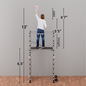 Aluminum Foldable Scaffolding Ladder