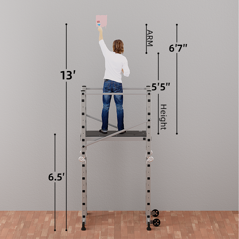 Aluminum Foldable Scaffolding Ladder