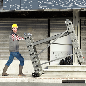 Aluminum Foldable Scaffolding Ladder
